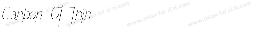 Carbon OT Thin字体转换